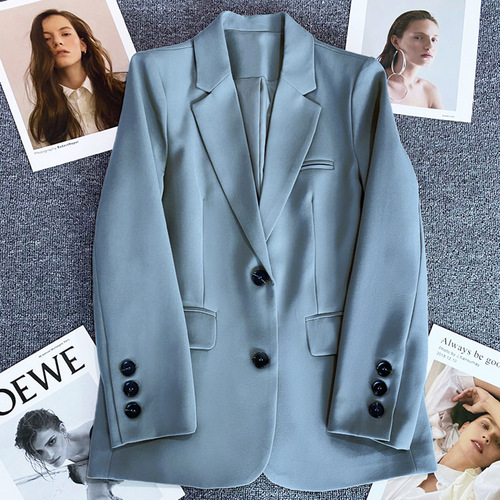 Red suit and jacket for women 2026 spring and autumn loose casual temperament commuting street small suit and jacket for women