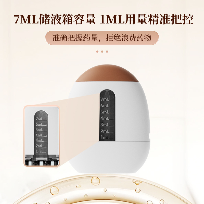 新しい頭皮アプリケーター赤色光青色光電気マッサージコームミニポータブル定量ケアアプリケーションコームメーカー|undefined