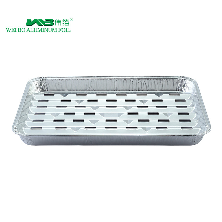 Aluminum foil square disposable barbecue oven, Minghuo barbecue bakery aluminum foil support outdoor barbecue picnic supplies 3