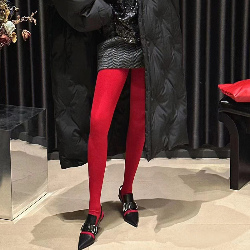 Source factory spring and autumn silk stockings women velvet leggings ins fashion this year red pantyhose children Source factory spring and autumn silk stockings women velvet leggings ins fashion this year red pantyhose children