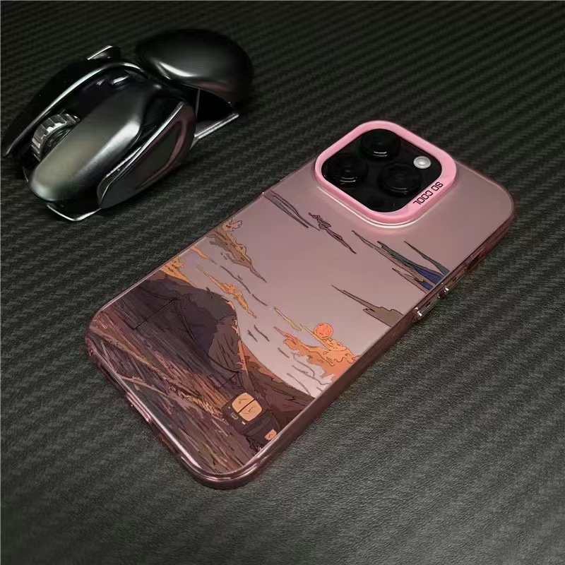 Nueva puesta de sol para iPhone 16 funda para teléfono móvil Apple 15promax/14 anti-caída 13pro12 Europa y América 11xr