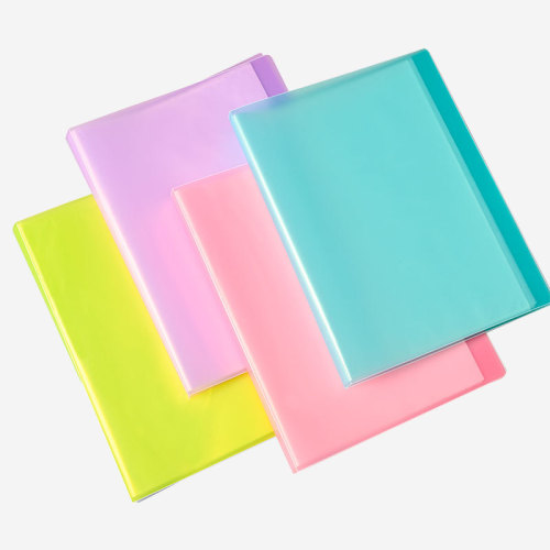 Cross-border hot selling candy color information book a4 folder wholesale  student test paper storage bag solid color music score folder