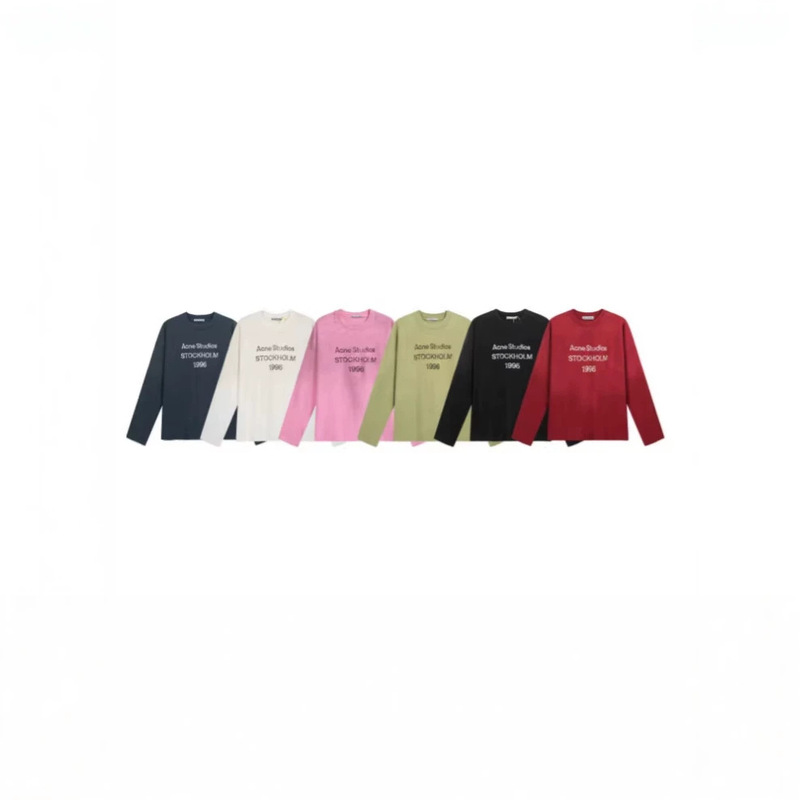25 Spring and Summer New Models Ac 1996 Retro Distressed Logo Letter Print Round Neck Long Sleeve Unisex Style in Stock 25 Spring and Summer New Models Ac 1996 Retro Distressed Logo Letter Print Round Neck Long Sleeve Unisex Style in Stock