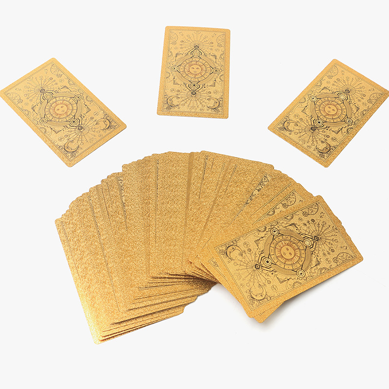 Gold Foil Waite Tarot Oracle Cards Premium Divination Deck_voghion.com