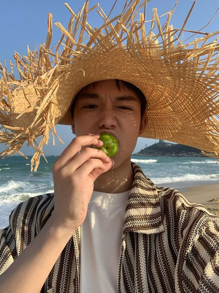 American Style Retro Striped Short-sleeved Shirt Men's Summer Trendy Brand High Street Casual Color-matching Knitted Cardigan Shirt Thin Jacket