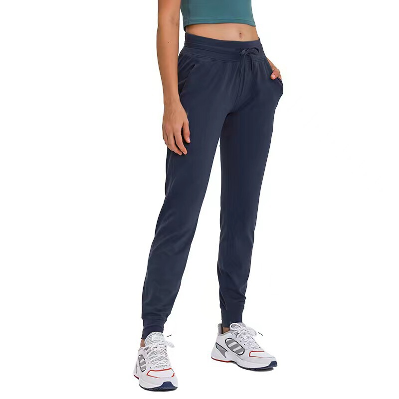 Luluready to Yoga Wear Drawstring Elastic High-Waisted Jogging Pants Fitness Trousers with Tags for Running