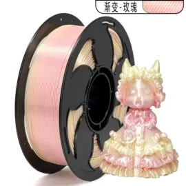 Toksen拓竹专用PLA耗材:1.75mm高强韧渐变彩虹3D打印线材解析