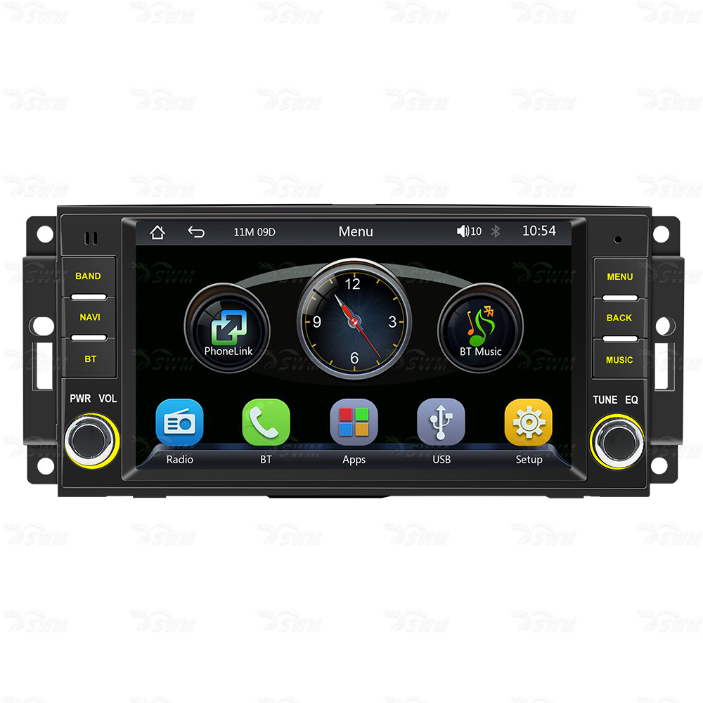 Aplicable a Jeep Wrangler F133 MP5 HD imagen de marcha atrás carplay pantalla de control central máquina de coche