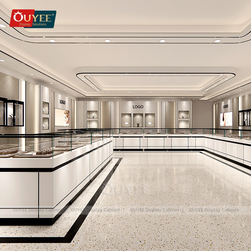 旋转珠宝展示架360度旋转首饰展示架亚克力材质珠宝带灯锁陈列架