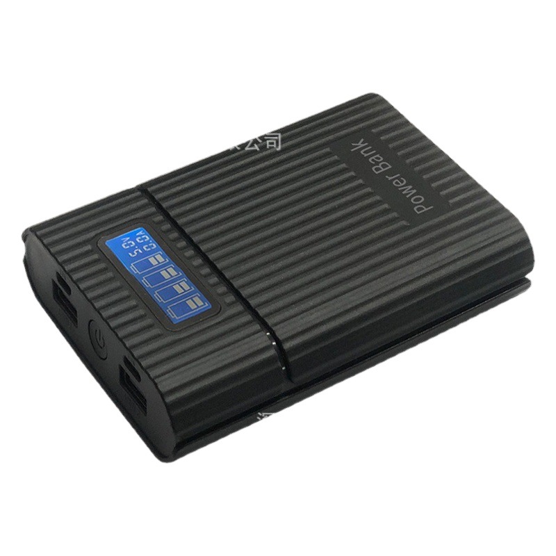 Sin soldadura, anti-retroceso de 4 secciones, caja de energía móvil independiente, caja de carga 18650, fábrica de paquetes de banco de energía de bricolaje