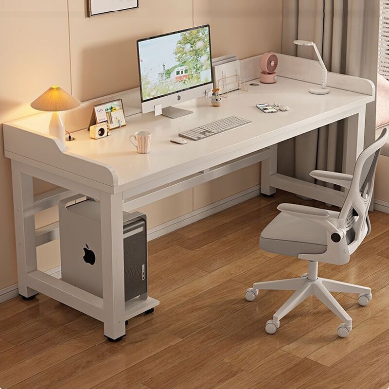 Computer Desk, Desktop Double Desk, Student Home Bedroom Study Desk, Gaming Desk with Partition, Simple Office Desk