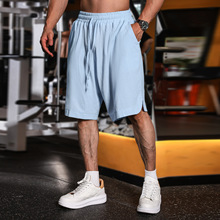 跨境男士欧码夏季棉麻五分短裤松紧腰透气户外源厂货新款运动休闲