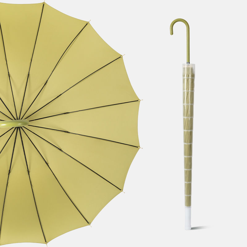 [슬림 곡선형 핸들 컬러 매칭] 16본 말차 그린 방수 케이스 자동