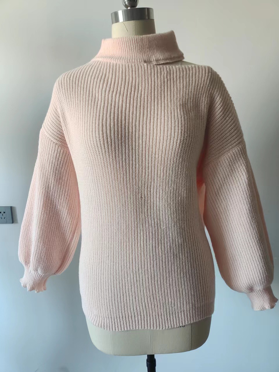 Women's Clothing new sweater sexy off shoulder knitted sweater long sleeved sweater _voghion.com