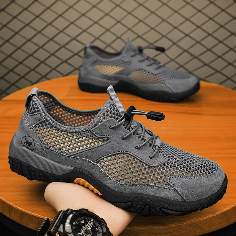 Трансграничный большой размер лето осень 2024 новая мужская летняя дышащая сетка обувь повседневная спортивная обувь