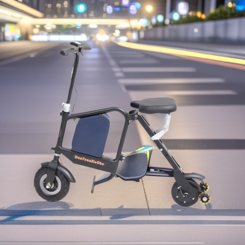 Small foldable walker for cycling for elderly