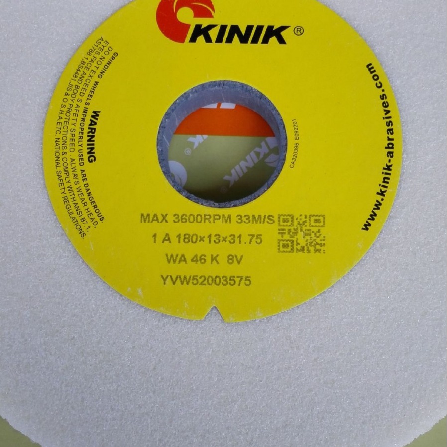 批发中国砂轮白刚玉白色金力砂轮KINIK WA46K205*13*31.75