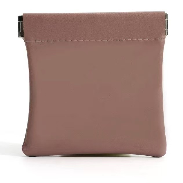 pu皮弹片自动闭合珠宝首饰收纳袋充电器耳机口红包装袋