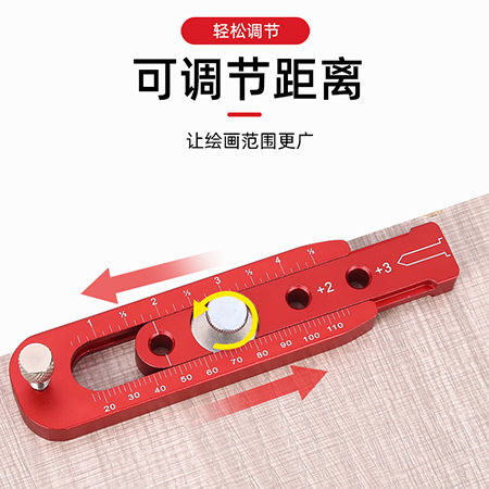 Cross-border new product Aluminum Woodworking Circle Ruler Adjustable Metal Circle Drawing Tool Engineering Circle Drawing Tool