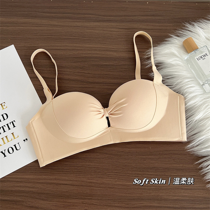 女性用シームレス下着、小さな胸を押し上げて大きく見せる、純粋な欲望、副胸を引き締め、垂れ防止、調節可能なトップサポート、大きなブラジャー|undefined
