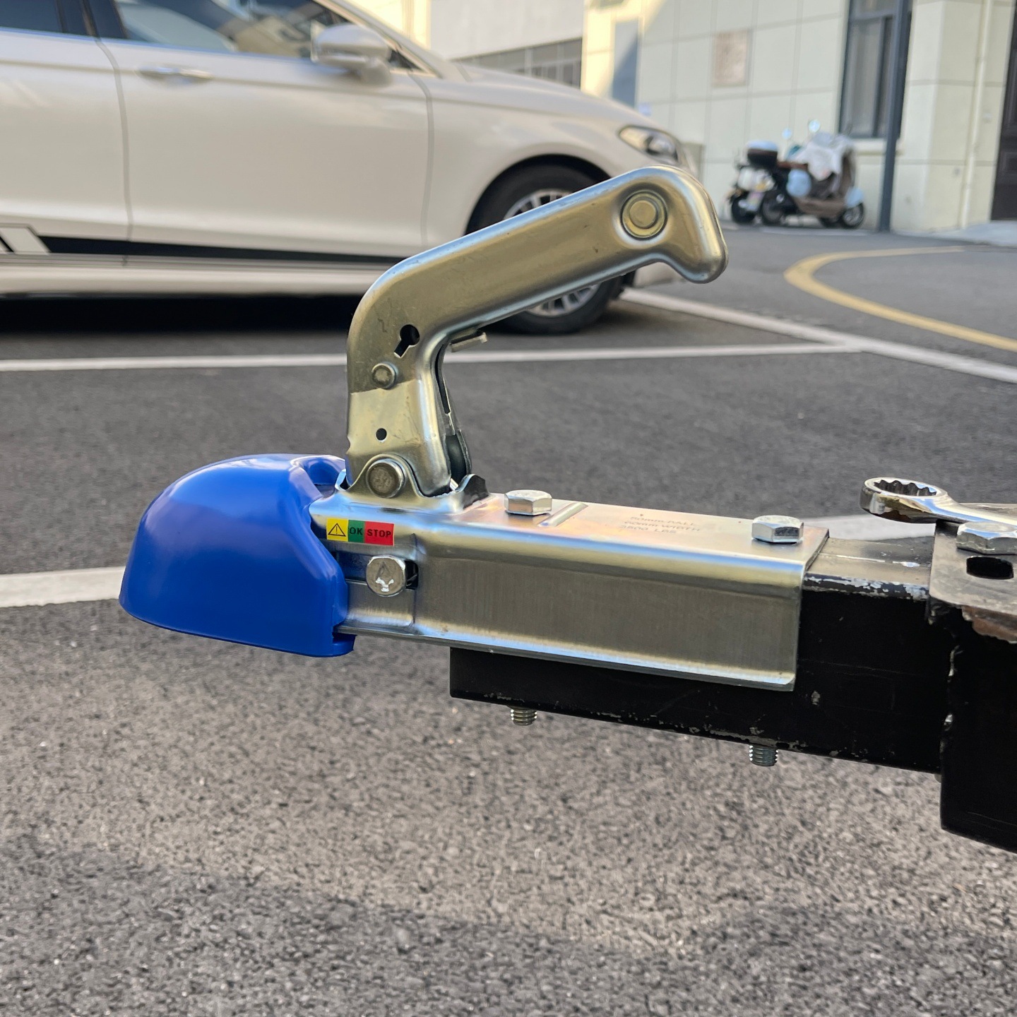 Cross-Border Hot-Selling Trailer Rv Modification Accessories Connector Ball Cover Protective Cover Plastic Red Hat Cover Modification Parts