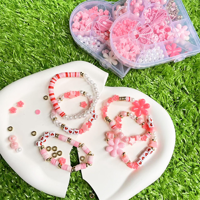 kinder diy kralen speelgoed acryl educatief speelgoed handgemaakte kralen armband ketting set_voghion.com