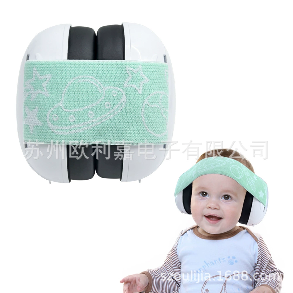 Регулируемые детские наушники на голове, дышащие для обучения сну, чтобы уменьшить шум, заводские прямые волосы доступны для оптовой продажи