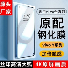 适用VIVO Y91 Y90 Y85防静电高铝丝印全屏Y89 Y95高清膜 专供外贸