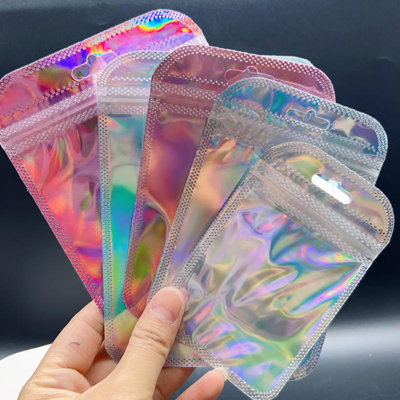 opp Material 50 PCS/Package Opp Simple Style Holiday Daily Geometric Jewelry Packaging Bags