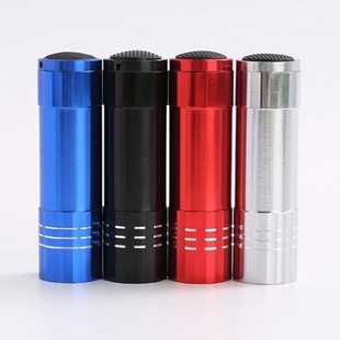 9Led Purple Light 395 Uv Flashlight Money Detection Mini Nine-Light Uv Curing Mask Fluorescent Agent Test Light