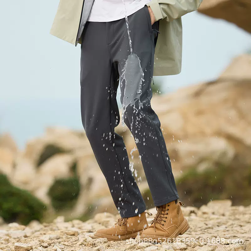 登山冲锋裤男女冬季加绒保暖沸腾弹力长裤户外防风防水直筒软壳裤