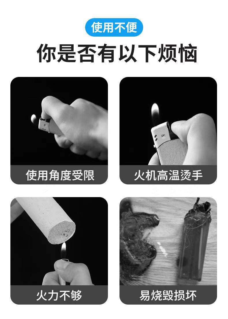 Moxibustion Ignition Torch Windproof Butane Lighter for Moxa Sticks and Cigar Lighting key features