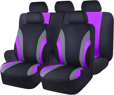 Seat cushion, seat cover — Wholesale - purple-and-gray-2-piece-set-single-seat