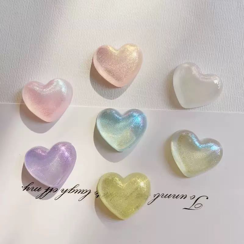 Fine Glitter Aurora Acrylic DIY Phone Case Hair Accessories Cream Glue Accessories Shoe Buckle Heart-Shaped Jewelry Accessories Wholesale Fine Glitter Aurora Acrylic DIY Phone Case Hair Accessories Cream Glue Accessories Shoe Buckle Heart-Shaped Jewelry Accessories Wholesale