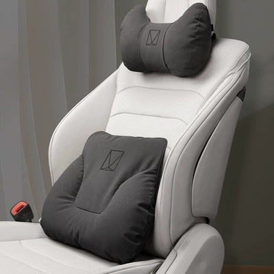 Waist support | Cushion Car Lumbar Support - horn-model-noble-black-avita-headrest-lumbar-support-one-each