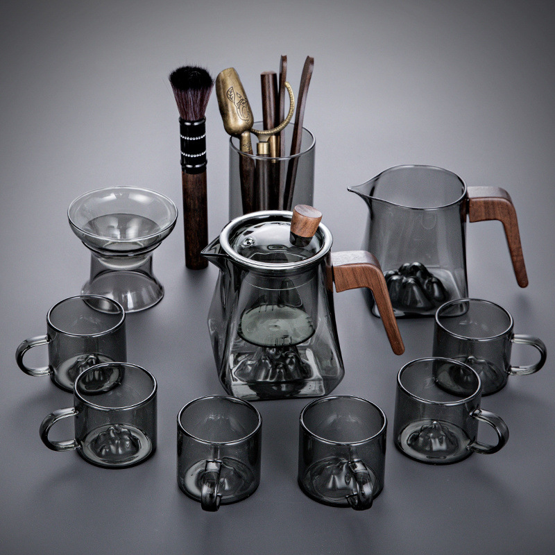 10개의 담배재 산 티팟 차 바다 + 필터 + 다도