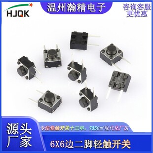 Tact Switch Side-Mounted Digital Button 6*6*5 Side Two-Pin Side-Pressed Temperature-Resistant Small Micro-Motion Key Switch