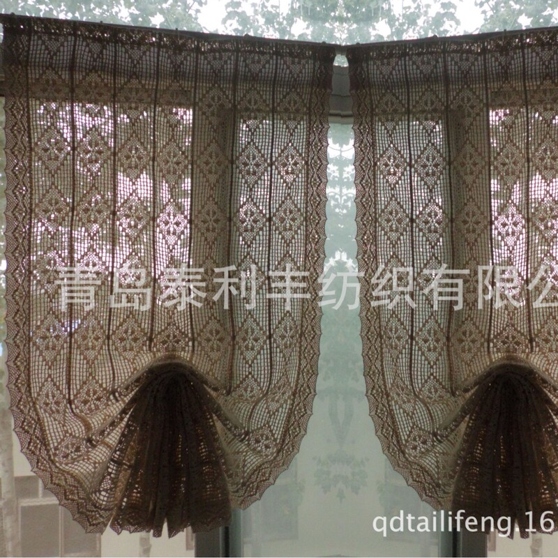 Manufacturer Wholesale Pure Cotton Crochet Diamond Lace Patchwork Small Half Curtain Coffee Curtain Window Curtain Door Curtain Blackout Pull-Up Curtain Manufacturer Wholesale Pure Cotton Crochet Diamond Lace Patchwork Small Half Curtain Coffee Curtain Window Curtain Door Curtain Blackout Pull-Up Curtain
