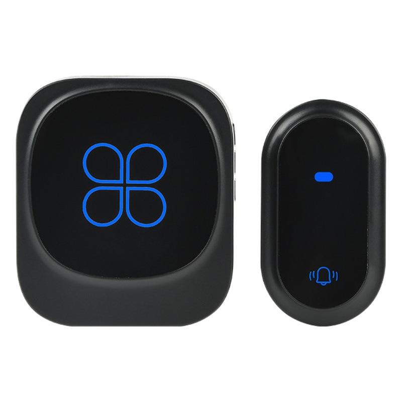 Timbre inalámbrico de autogeneración LOGO a prueba de agua para exteriores, timbre inteligente sin batería para el hogar, localizador 433