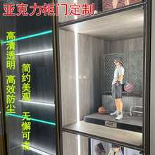 亞克力門書櫃模型櫃防塵門遮擋板寵物門透明有機玻璃門亞克力板