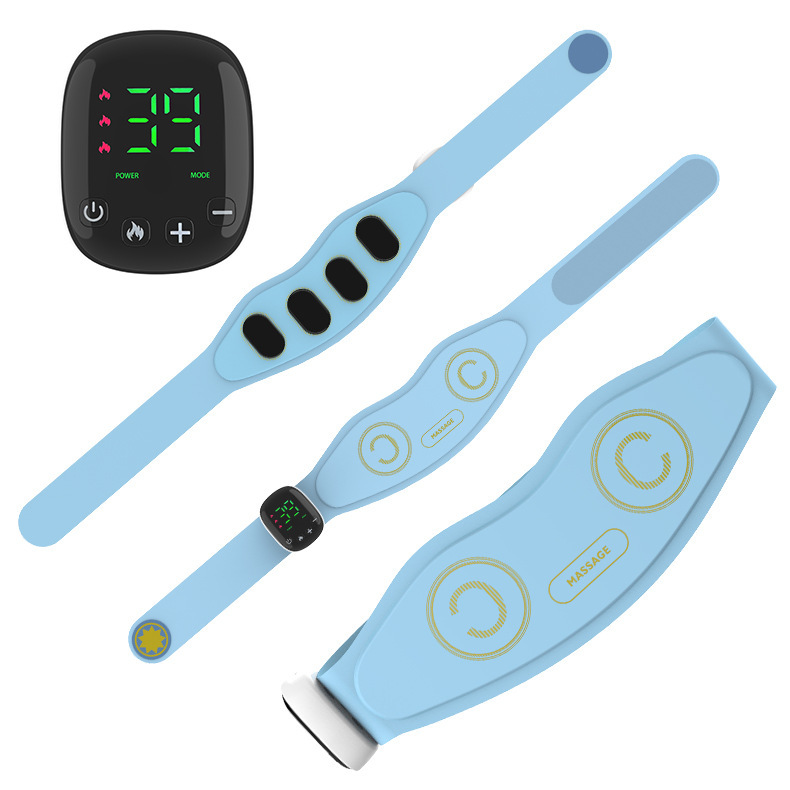 EMSベルトパルスマッサージベルトウエストマッサージ器温敷暖宮健腹器|undefined