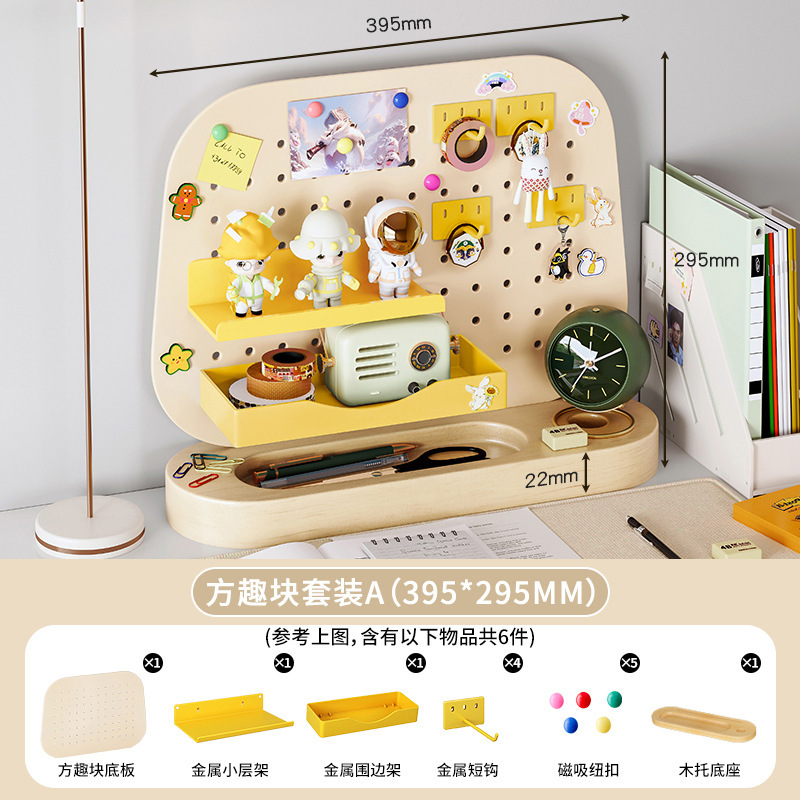 Escritorio, agujero, tablero, estante, vertical, sin perforación, hogar, escritorio de aprendizaje para niños, estación de trabajo, almacenamiento y acabado de escritorio