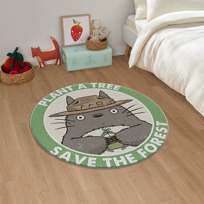 Imitation Cashmere Carpet Totoro Avtomobil döşəmə paspasları - straw-hat-totoro-7-4060cm-imitation-cashmere