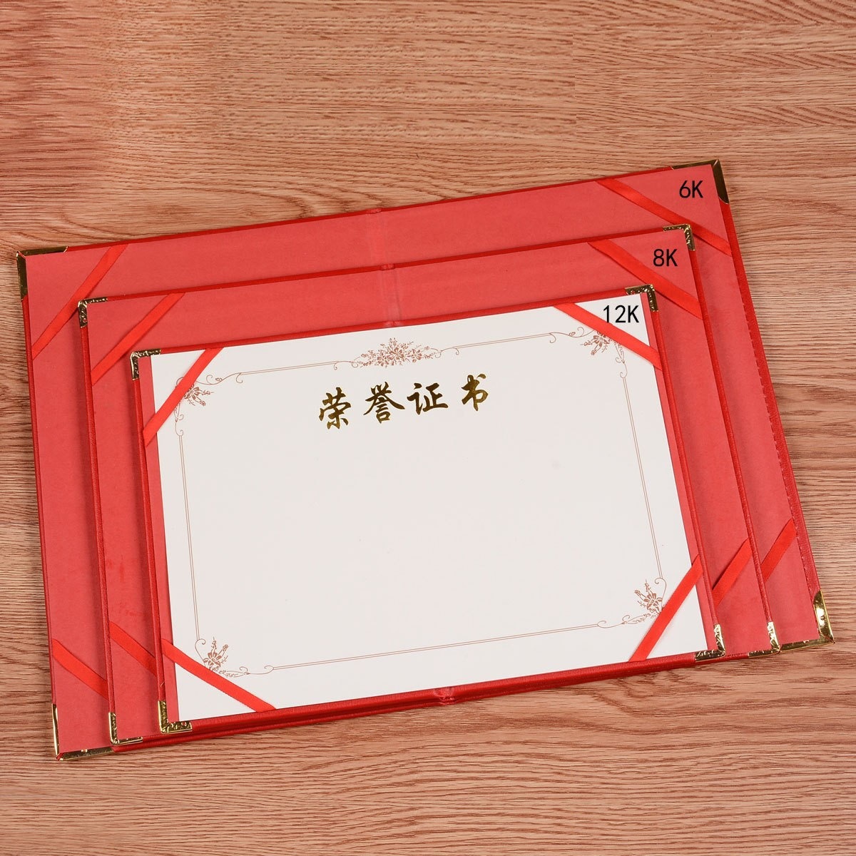 Certificado de honor de cuero PU personalizado puede imprimir logotipo creativo certificado de honor de alto valor visual aviso de cuero al por mayor