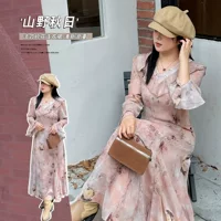 2432 Xuanchen осень новый женский стиль большой размер французского темперамента с галстуком