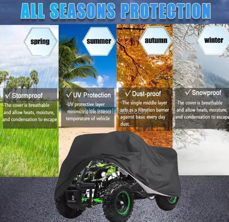 Foreign trade ATV cover, all-terrain vehicle four-wheel motorcycle Oxford cloth waterproof, sun-proof, dust-proof, rain-proof cover