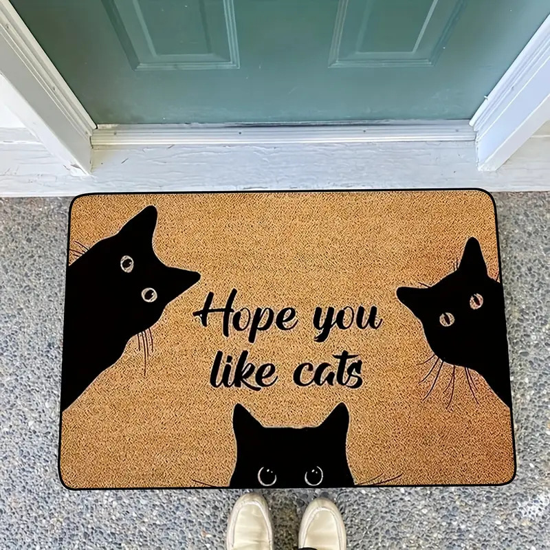 Cross-Border Temu Hot-Selling Cartoon Cat Cute Pet Floor Mat Entrance Entrance Stain-Resistant Wear-Resistant Easy-Care Door Mat Wholesale Cross-Border Temu Hot-Selling Cartoon Cat Cute Pet Floor Mat Entrance Entrance Stain-Resistant Wear-Resistant Easy-Care Door Mat Wholesale