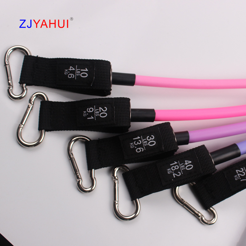 Nuevo traje TPE11 set tira de la cuerda de las mujeres tira banda látex cuerda elástica fitness resistencia traje fabricante