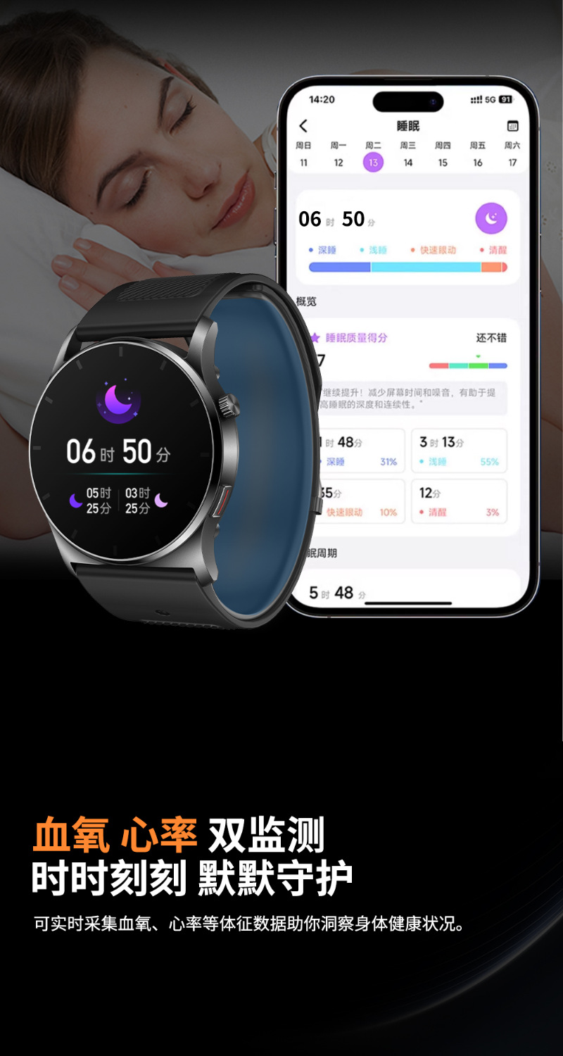 【 Air pump Type 】 Imported chip high-precision blood pressure measurement smartwatch, non-invasive blood sugar, blood lipid, uric acid and heart rate Item Picture