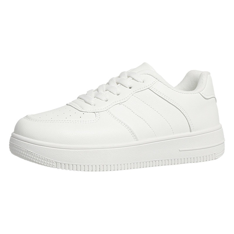 Zapatos negros de comercio exterior para mujeres 2023 nueva primavera y otoño zapatos blancos de la Fuerza Aérea N ° 1 zapatillas casuales de cuero zapatos de plataforma de todo el Partido